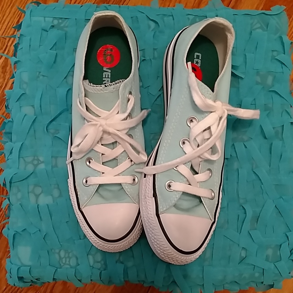 Converse All Star teal sneakers Sz 6 👟